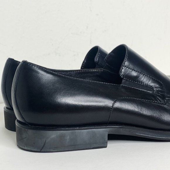 Bruno Magli Raging Italian Leather Loafer Slip On Shoes Elastic Size 8.5 main image 2
